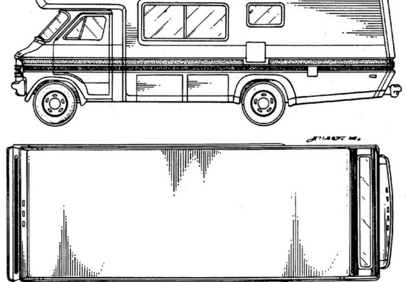 Dodge Camper (1979) (Dodge Kamper (1979)) there are drawings of the car